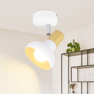Nettlife lámpara de techo blanca e14 11x10