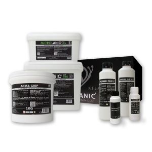 Kit microcemento sbc 5m² baños y cocinas gris 80%