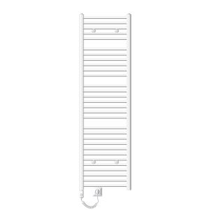 Radiador de baño eléctrico - 500 x 1800 mm - blanco