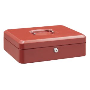 Arregui elegant c9244 caja caudales acero con bandeja, 30 cm ancho, rojo