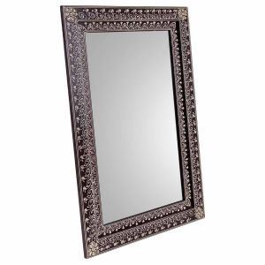 Espejo de madera gris 42x1x62