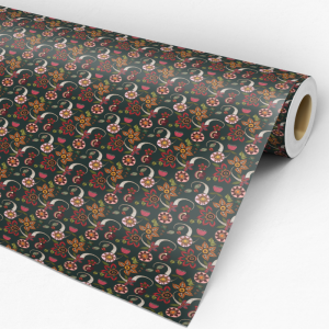 Papel pintado florales distorsionadas 60cm por 300cm