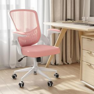 Rattantree silla de oficina ergonómica con almacenamiento,rosa