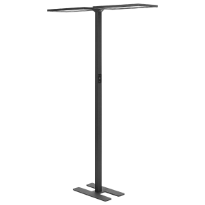 Lámpara LED de pie sculptor con sensor de movimiento metal negro