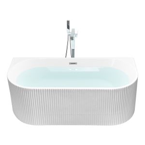 Bañera de pared gocta 170 x 80 cm blanco