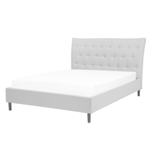 Cama tela saverne 140 x 200 cm gris claro
