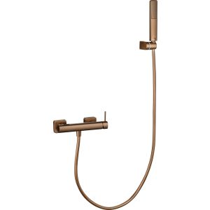 Kit ducha monomando firenze oro rosa cepillado [ imex® ]