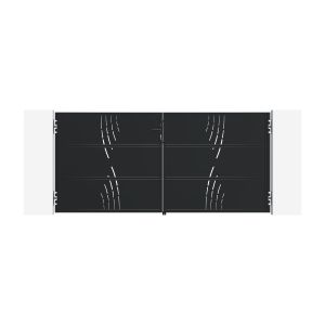 Plataforma aço nali arlberg 3m alt.160cm + 2 postes carmo