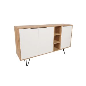 Aparador de madera <<clara>> - 142 x 36 x 83 cm - blanco