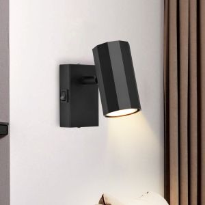 Nettlfe lámpara de techo gu10 negro 10x10.5