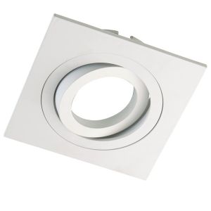 Foco empotrable basculante classic cuadrado blanco wonderlamp 1xgu10