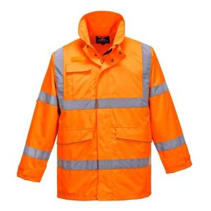Parka de alta visibilidad impermeable portwest extreme - naranja