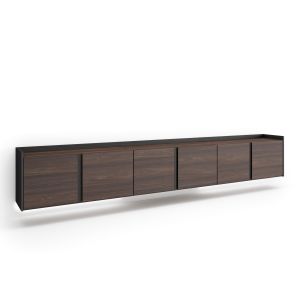 Mueble tv, 309x35x50cm, colgado, suspendido, LED rf4753