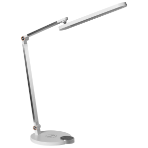 Lámpara LED de escritorio caroy con cargador inalámbrico blanco