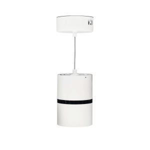 Lámpara de techo colgante tubular pw  azabak - 15 w - blanco - aluminio