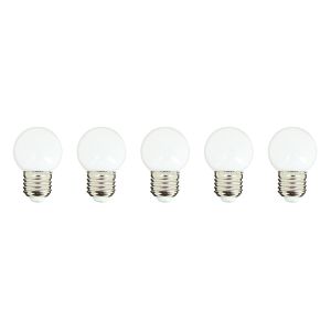 Conjunto de 5 bombillas para guirnalda E27 party bulb white