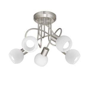 Lámpara de techo 5 luces vera diseño moderno y funcional