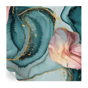 Papel pintado autoadhesivo ondas artísticas 250x250 tulup