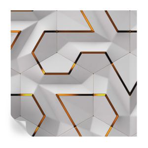 Papel pintado para paredes geometría moderna 250x250 tulup
