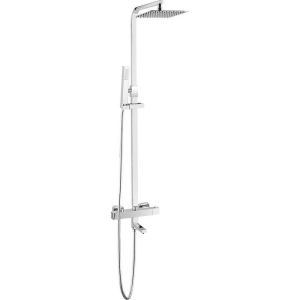 Valaz barra de ducha/bañera termostática cromado segura 25cm