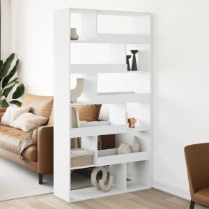 Librerías madera ingeniería blanco 100x33x187,5 cm