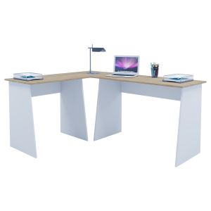 Vcm - mesa de ángulo de escritorio de esquina de madera masola