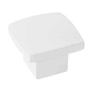 Tirador 25x25mm pintado blanco mate, lote de 36