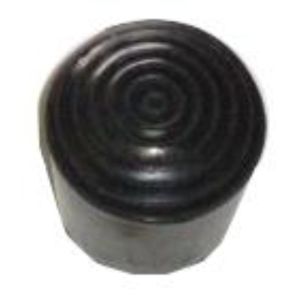 Conteras de plástico redondas  ø25x25mm para exterior de color negro (caja