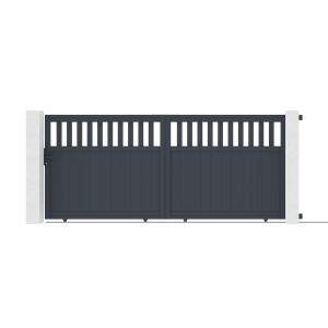 Puerta corredera de aluminio 4m santis a.160cm