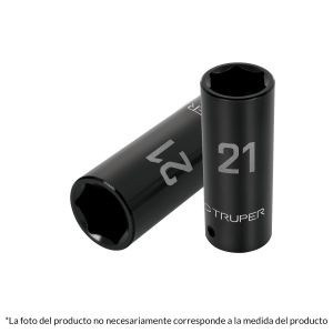 Llave vaso de impacto larga, cuadro 1/2" - 12 mm