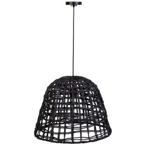 Lámpara de techo de papel  negro, d48,5x36h cm