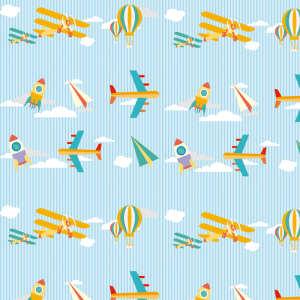 Papel pintado infantil aviones 60cm por 250cm