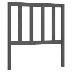 vidaXL cabecero de cama madera maciza de pino gris 96x4x100 cm