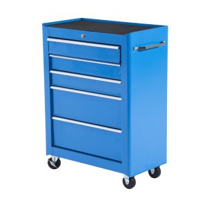 Carro de herramientas lámina de acero color azul 61.5x33x82.5 cm homcom