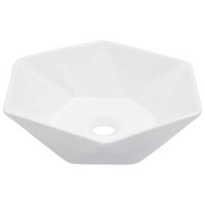 vidaXL lavabo 41x36,5x12 cm cerámica blanco