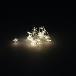Guirnalda luces navidad estrellas 20 LEDs color blanco calido.luz navidad i