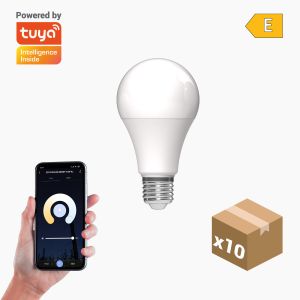 Pack 10x bombilla LED inteligente smart a60 E27 cct+dim 10w 1055lm Wi-Fi