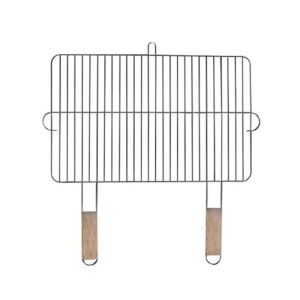 Parrilla de barbacoa - master grill & party - mg255 - acero cromado - manij