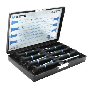 Witte-89321-juego de 7 destornilladores de precisión wittron en estuche de
