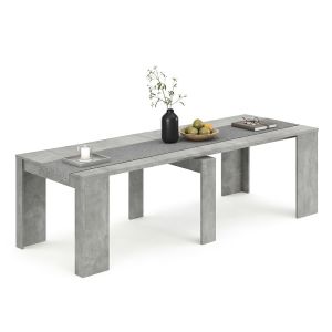 Mesa consola extensible 50-235x90 cm denis cemento