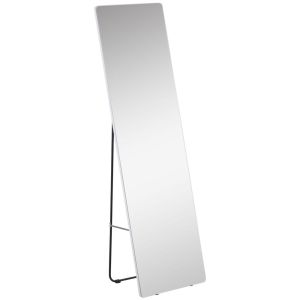 Espejo de pie 45x37x158.5 cm aleación de aluminio, vidrio color gris Homcom