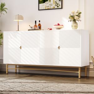 Aparador 4 puertas blanco 82x160x40cm