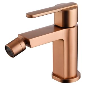 Imex - grifo monomando bidé oro rosa serie roma