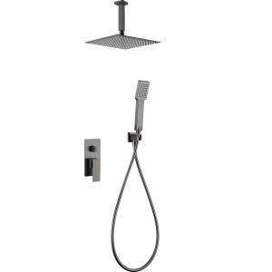 Imex - columna ducha empotrada con grifo black gun