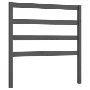 vidaXL cabecero de cama madera maciza de pino gris 96x4x100 cm