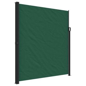 vidaXL toldo lateral retráctil verde oscuro 220x500 cm