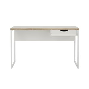 Escritorio 1 cajón con base metálica l130 cm - function