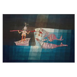 Papel pintado tejido no tejido 250x250 pescador cazador tulup