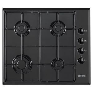 Tabla 4 hogares oceanic - gas esmaltado negro