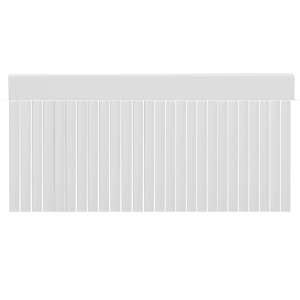 Cortina para puertas de PVC surca blanco opaco / 90 x 210